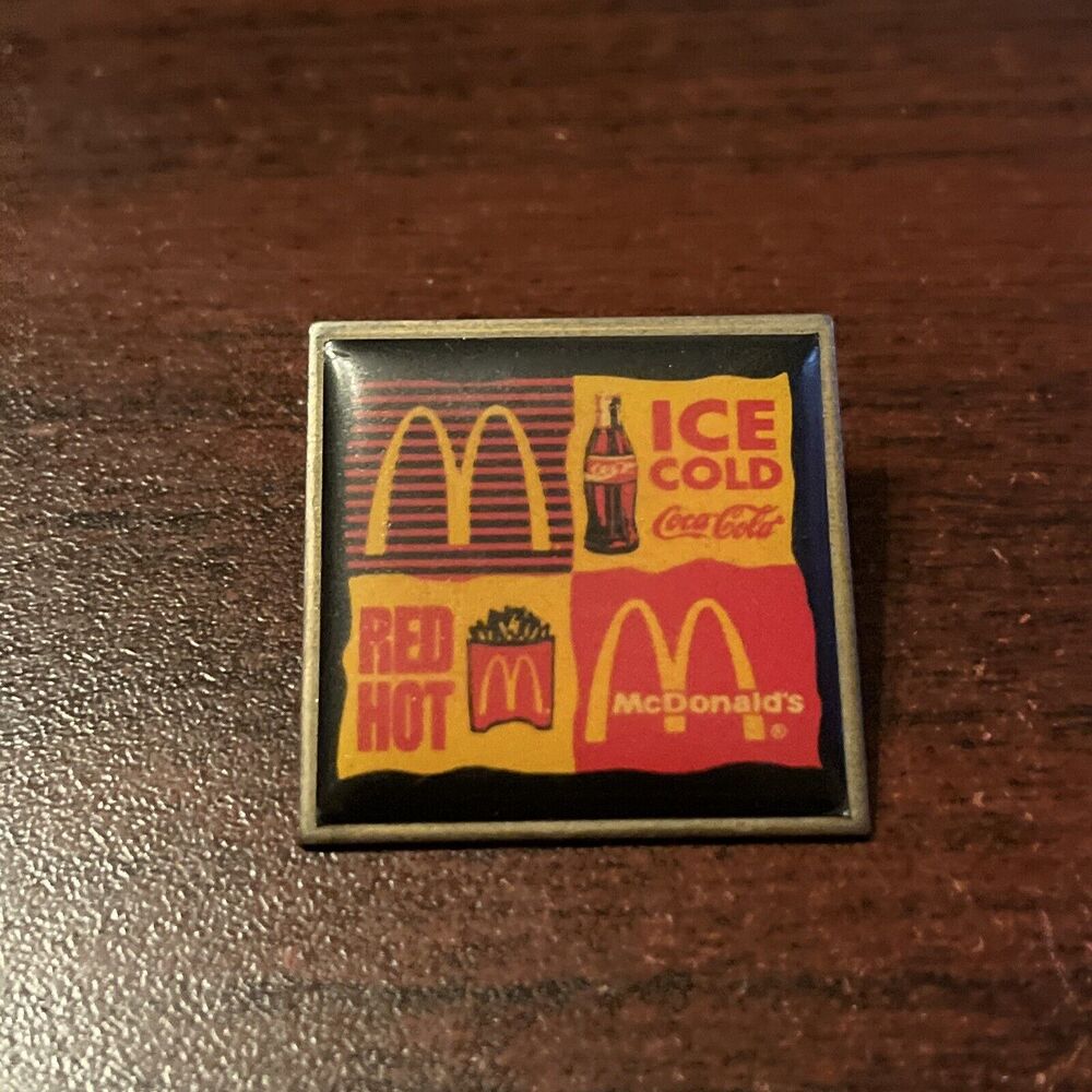 McDonald’s Coca-Cola Ice Cold Red‎ Hot Employee Lapel Hat Pin